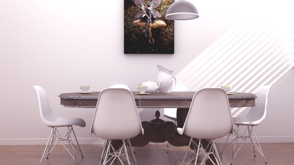 Meeting room prepared for a client question and answer session